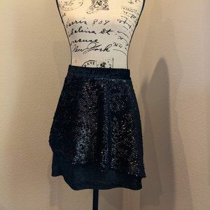 Brand New with tag black sequin velvet skirt